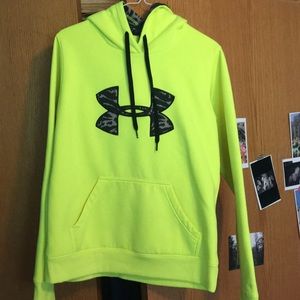 Women’s neon yellow UA Storm Hoodie